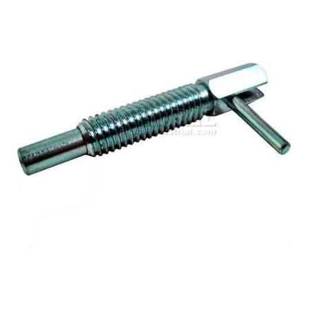 J.W. Winco Long Retractable Plunger w/ Lock-Out Zinc Body Zinc Nose 1x5lbs Pressure 5/8-11 Thread 10TLL8